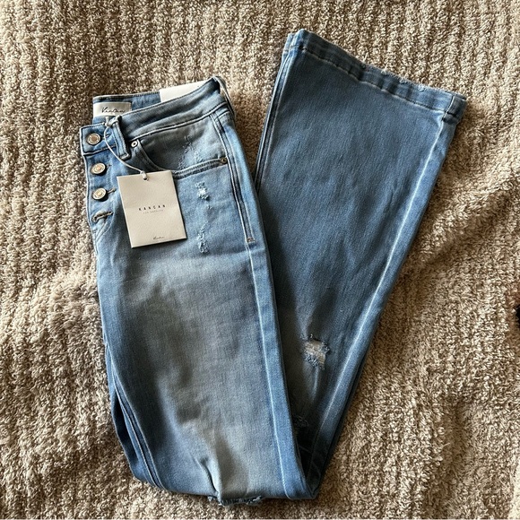 KanCan Denim - NWT Kancan High Rise Distressed Flare Jeans